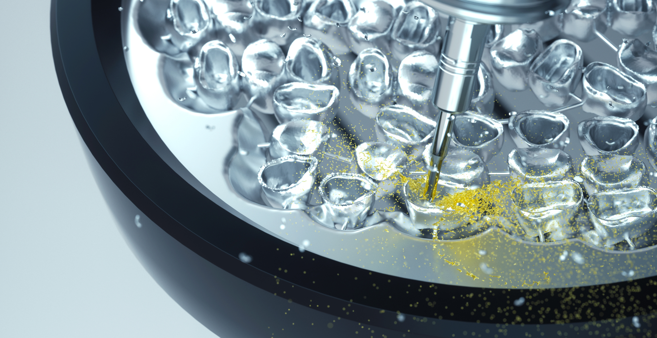 Crown machining